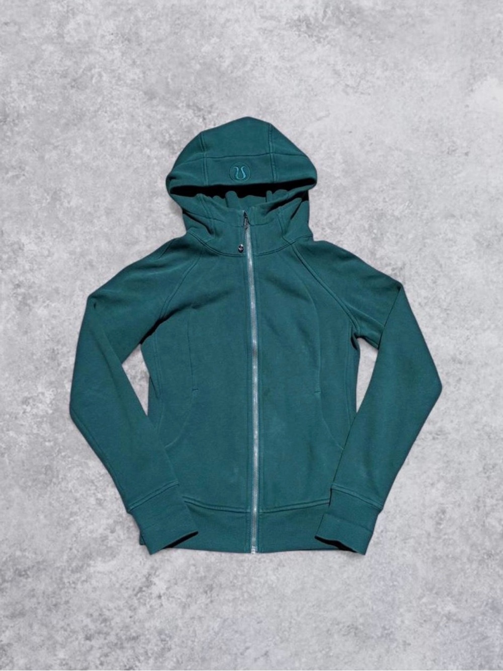 lululemon athletica Teal Full-Zip Hooded Bomber Jacket